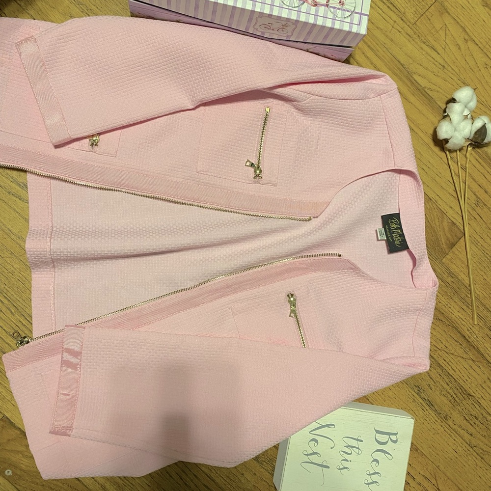 Beautiful Pink Blazer with shoulder pads